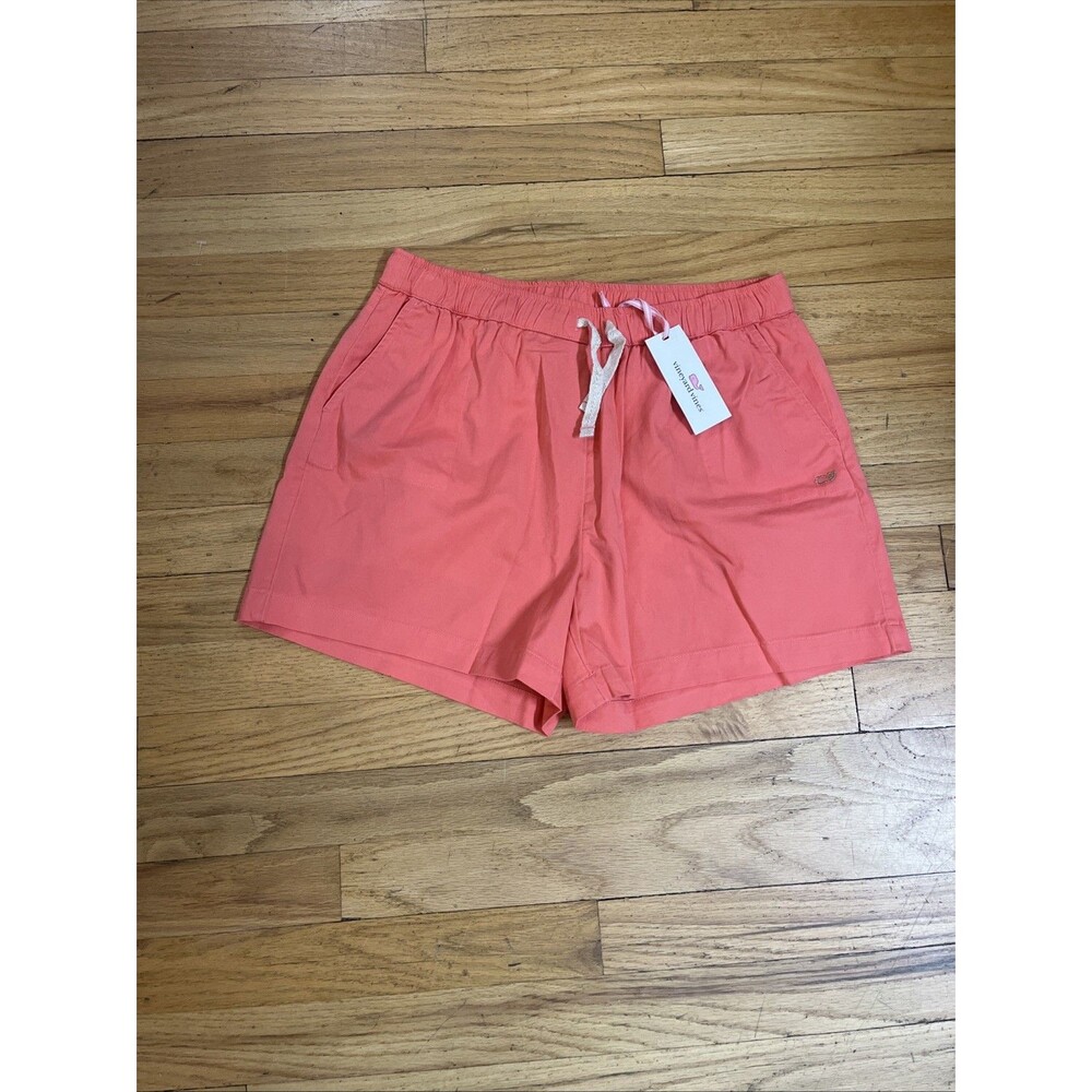 Vineyard Vines Girls Size XL (16) Just Peachy Twill Pocketed Pull On Shorts NWT